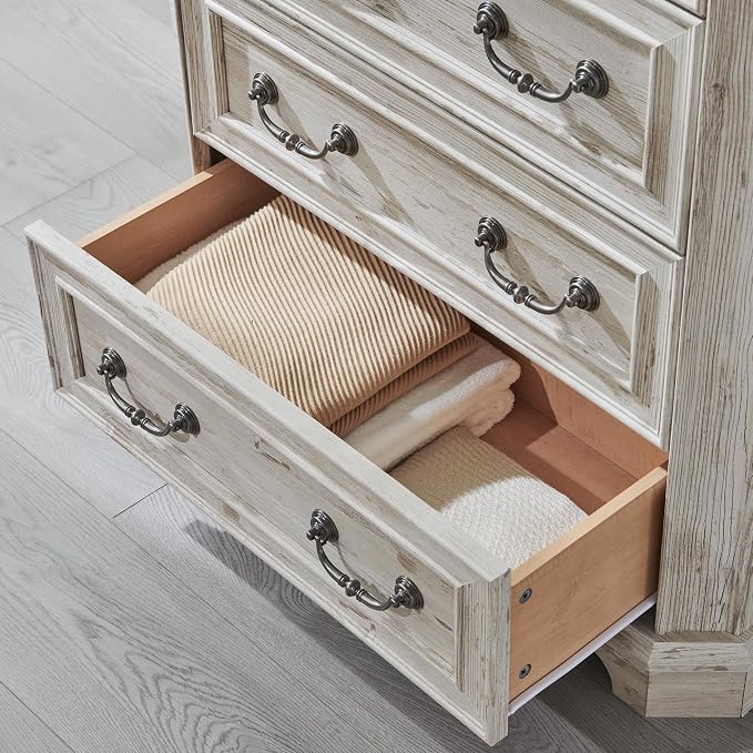 T4TREAM Farmhouse 5 Drawers Dresser - Image 4