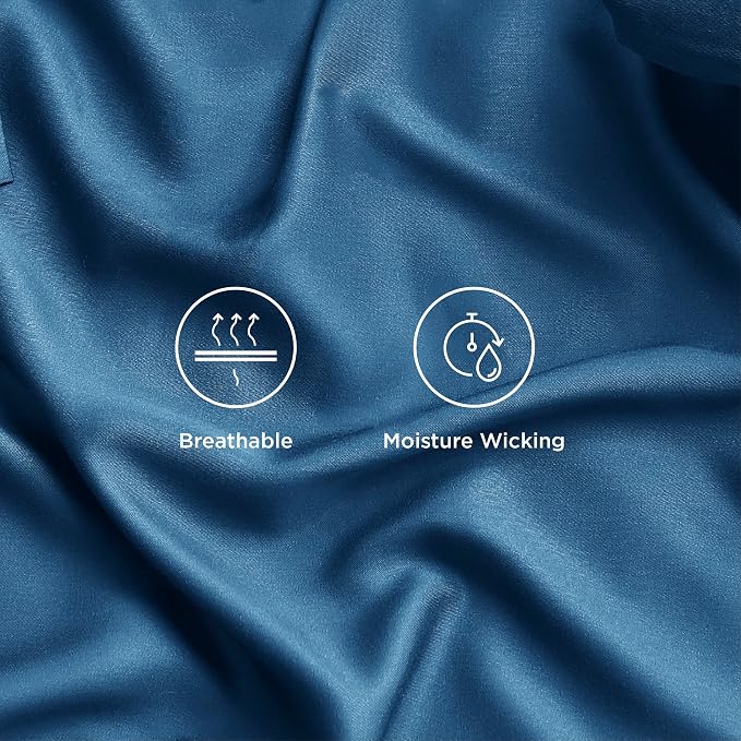 Bedsure Queen Sheets, Rayon Derived from Bamboo, Queen Cooling Sheet Set - Image 4