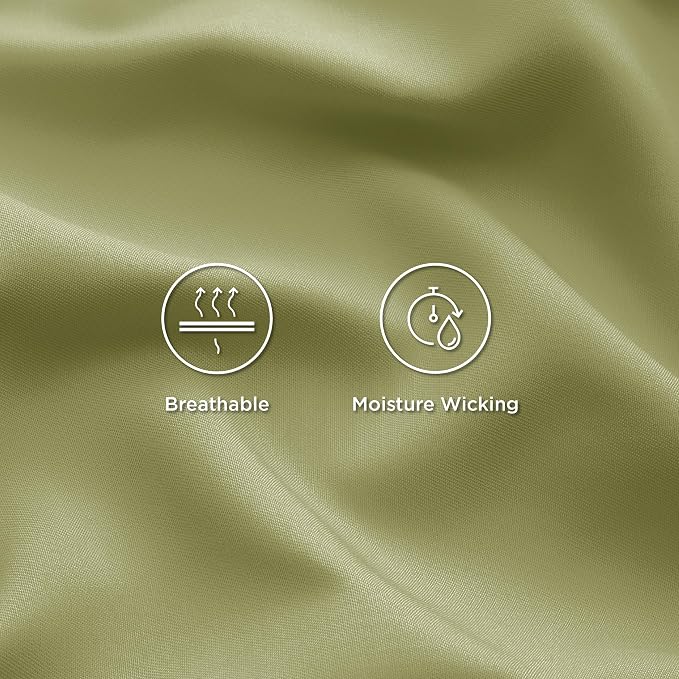 Bedsure Queen Sheet Set, Rayon Derived from Bamboo, Cooling Sheets, Breathable - Image 4