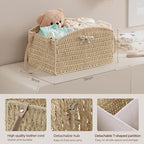 HBlife Diaper Caddy Organizer, Hand-Woven Storage Basket - Image 3