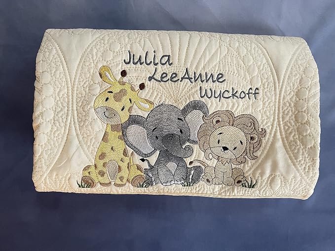 Personalized Baby Blanket Baby Quilt Monogrammed Blankets - Image 6