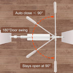 Extra Wide Baby Gate with Door Pressure Mounted 71.65-76.38 Inch, Child Baby - Image 5