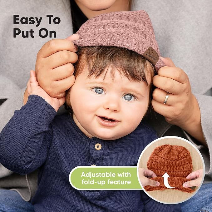 KeaBabies 3-Pack Baby Beanies for Boys, Girls - Image 8