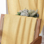 Tollpiz Linen Tier Curtain Rod Pocket Semi Sheer Half Kitchen Curtains Burlap - Image 6