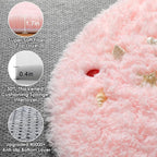 ONASAR Light Pink Round Area Rugs 3ft - Image 2