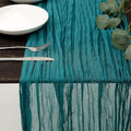 DOLOPL Teal Cheesecloth Table Runner 13.3ft Boho Gauze Cheese Cloth Table by DOLOPLOfficial