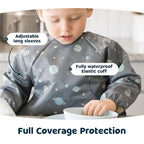 Tiny Twinkle Long Sleeve Bib for Babies & Toddlers – Waterproof Smock Bib for - Image 3