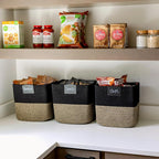NaturalCozy 13 Inch Cube Storage Bins Cotton Rope Woven Baskets - Image 4