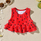 Aalizzwell Toddler Baby Girl Bathing Suit Two Piece Swimsuit Bikini Beach Wear - Image 4