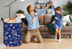 Round Laundry Hamper Storage Basket Laundry Organizer Hamper Storage Bins - Image 5
