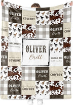 MDPrints Cowboy Personalized Baby Blankets - Image 3