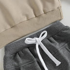 Toddler Baby Boy Clothes Solid Color Long Sleeve Crewneck Sweatshirt Top Casual - Image 5