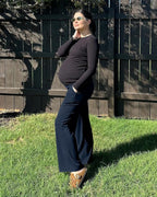 G4Free Maternity Pants Over The Belly Yoga Dress Work Pregnancy Pants Stretchy - Image 5
