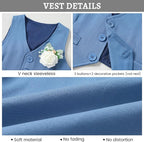 SANMIO Baby Boy Clothes Suits Infant Gentleman Outfit Collared Dress - Image 7