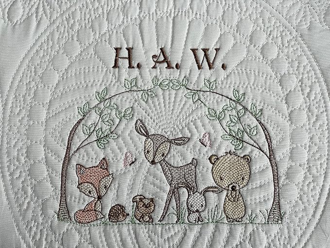 Personalized Baby Blanket Quilt | Monogrammed Blankets - Image 3