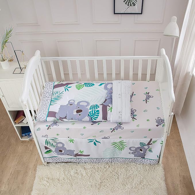 La Premura Baby Koala Nursery Crib Bedding Set, 3 Piece Standard Size Crib Set - Image 6