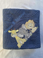 Personalized Baby Blanket Baby Quilt Monogrammed Blankets - Image 2