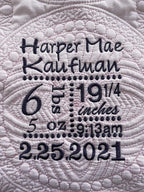Personalized Baby Blanket Baby Quilt Monogrammed Blankets - Image 5