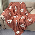 Cozy Football Pattern Blanket Perfect Lightweight Bedding by XING7DAY