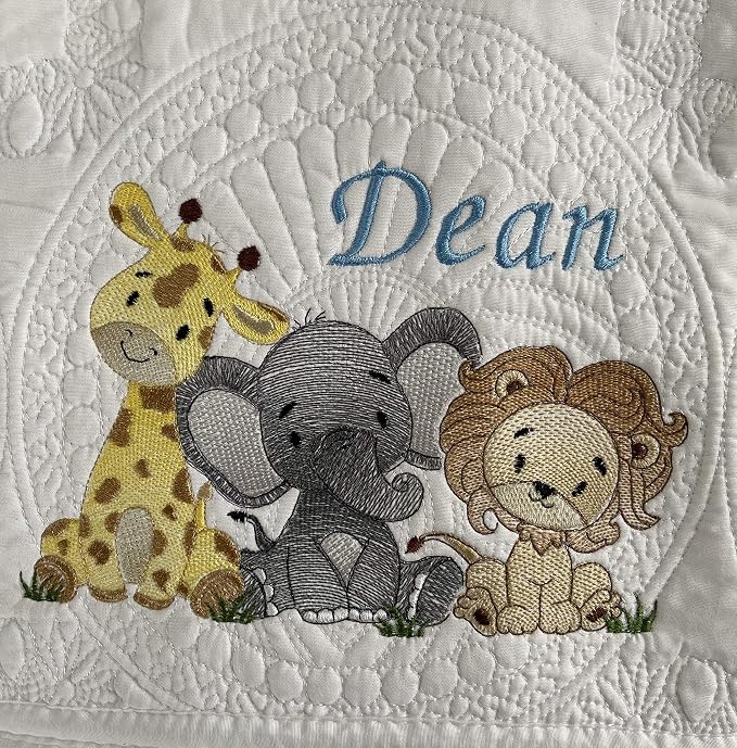 Personalized Baby Blanket Baby Quilt Monogrammed Blankets by OllieByBeebz