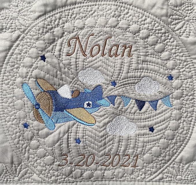 Personalized Baby Blanket Quilt | Monogrammed Blankets by OllieByBeebz