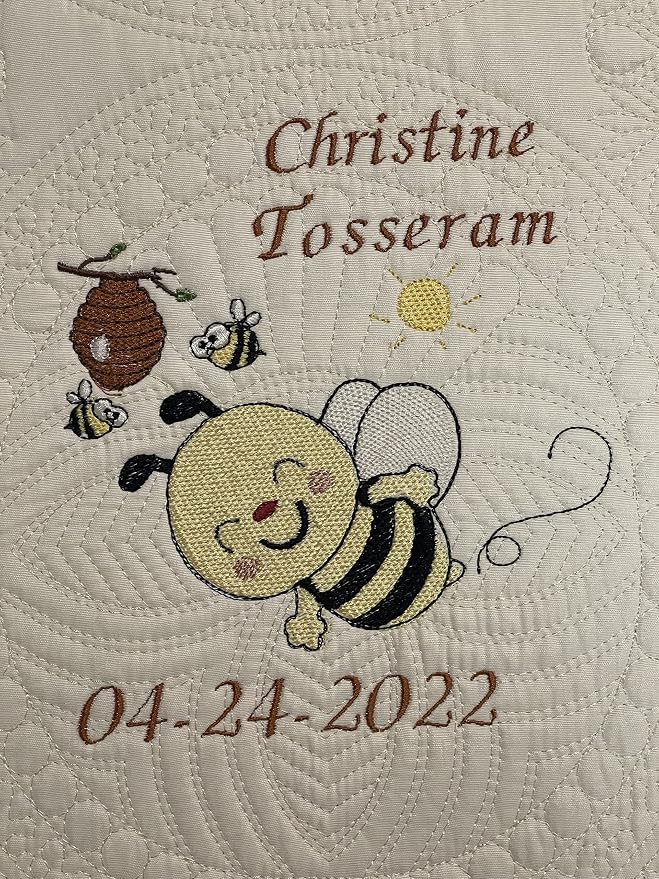 Personalized Baby Blanket Quilt | Monogrammed Blankets - Image 2
