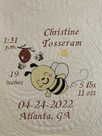 Personalized Baby Blanket Quilt | Monogrammed Blankets by OllieByBeebz