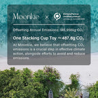 Moonkie Stacking Cups Toy, Fun Educational Baby Toys Silicone Soft Teething Toy - Image 9