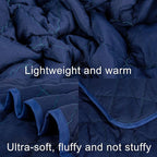 NTBAY Down Alternative Oversized Toddler Comforter, Super Soft and Warm Solid - Image 2